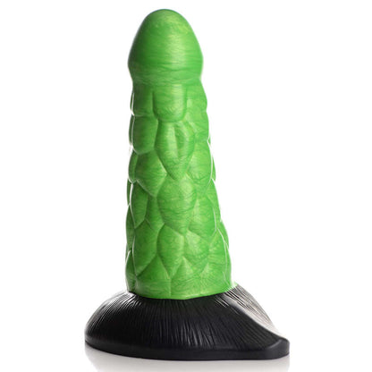 Creature Cocks Radioactive Reptile Thick Scaly Silicone Dildo - Green 19 cm Dildo XR Brands