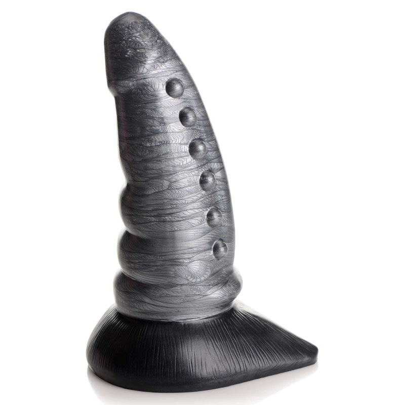 Creature Cocks Beastly Tapered Bumpy Silicone Dildo - Silver 21 cm Bumpy Dildo XR Brands