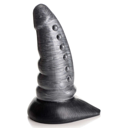 Creature Cocks Beastly Tapered Bumpy Silicone Dildo - Silver 21 cm Bumpy Dildo XR Brands