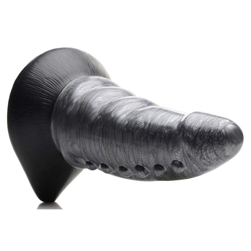 Creature Cocks Beastly Tapered Bumpy Silicone Dildo - Silver 21 cm Bumpy Dildo XR Brands