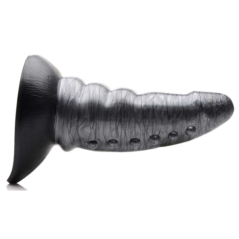 Creature Cocks Beastly Tapered Bumpy Silicone Dildo - Silver 21 cm Bumpy Dildo XR Brands