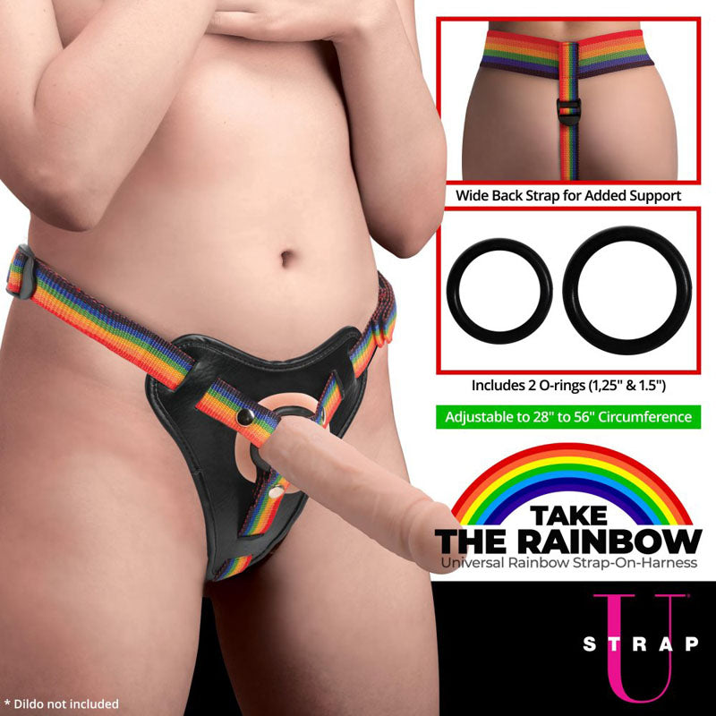 Strap-U Take the Rainbow - Rainbow Universal Strap-On Harness (No Probe Included) XR Brands