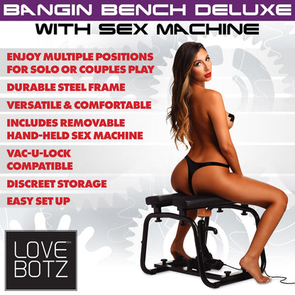 LoveBotz Bangin Bench Deluxe with Sex Machine - Club X