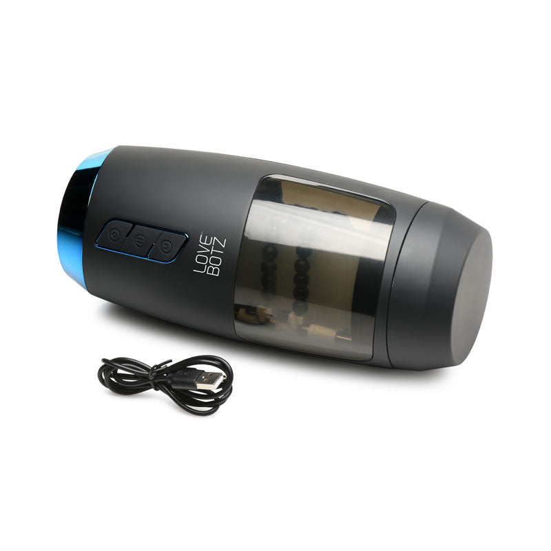LoveBotz The Milker Slider 18X Stroking Masturbator - USB Rechargeable Stroking Masturbator XR Brands