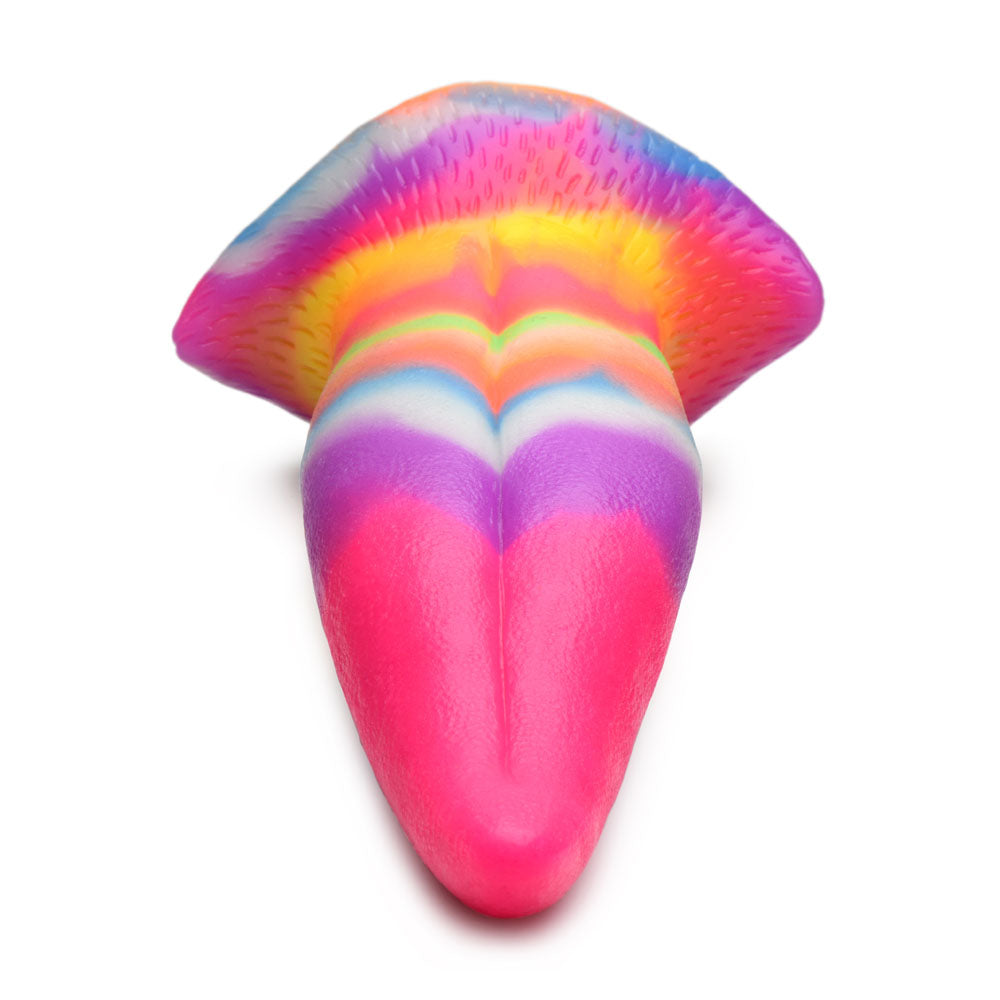 Creature Cocks Unicorn Kiss Silicone Dildo - Coloured 21.4 cm Fantasy Unicorn Tongue Dildo XR Brands