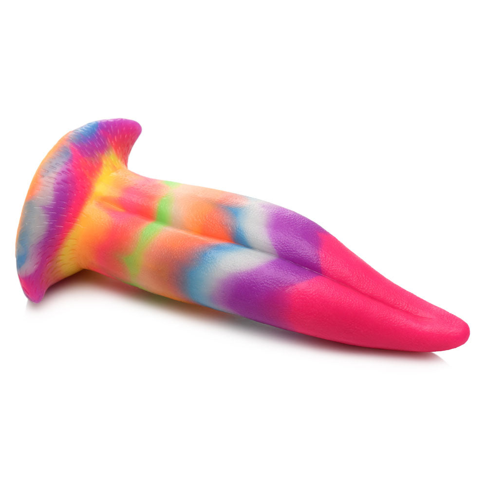 Creature Cocks Unicorn Kiss Silicone Dildo - Coloured 21.4 cm Fantasy Unicorn Tongue Dildo XR Brands