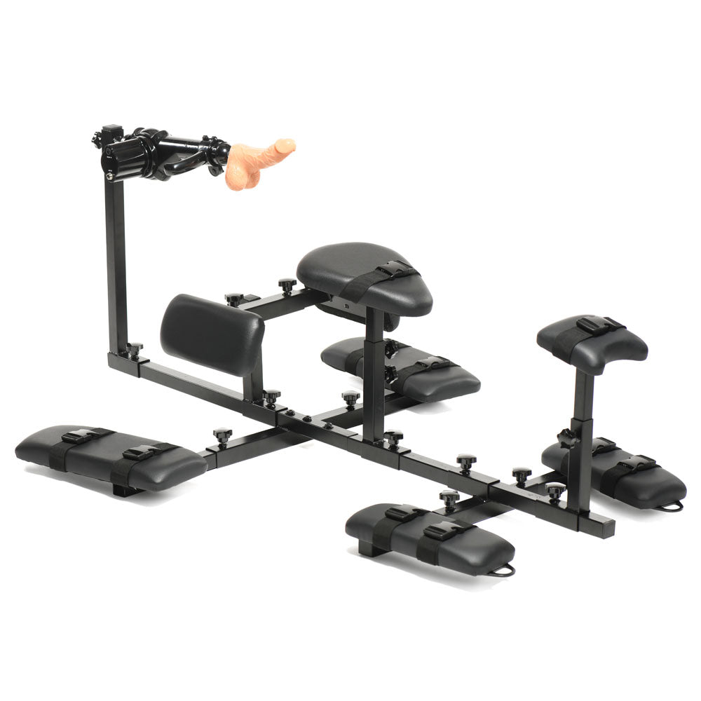 Master Series Subversion - Deluxe Stockade with Mains Powered Sex Machine XR Brands