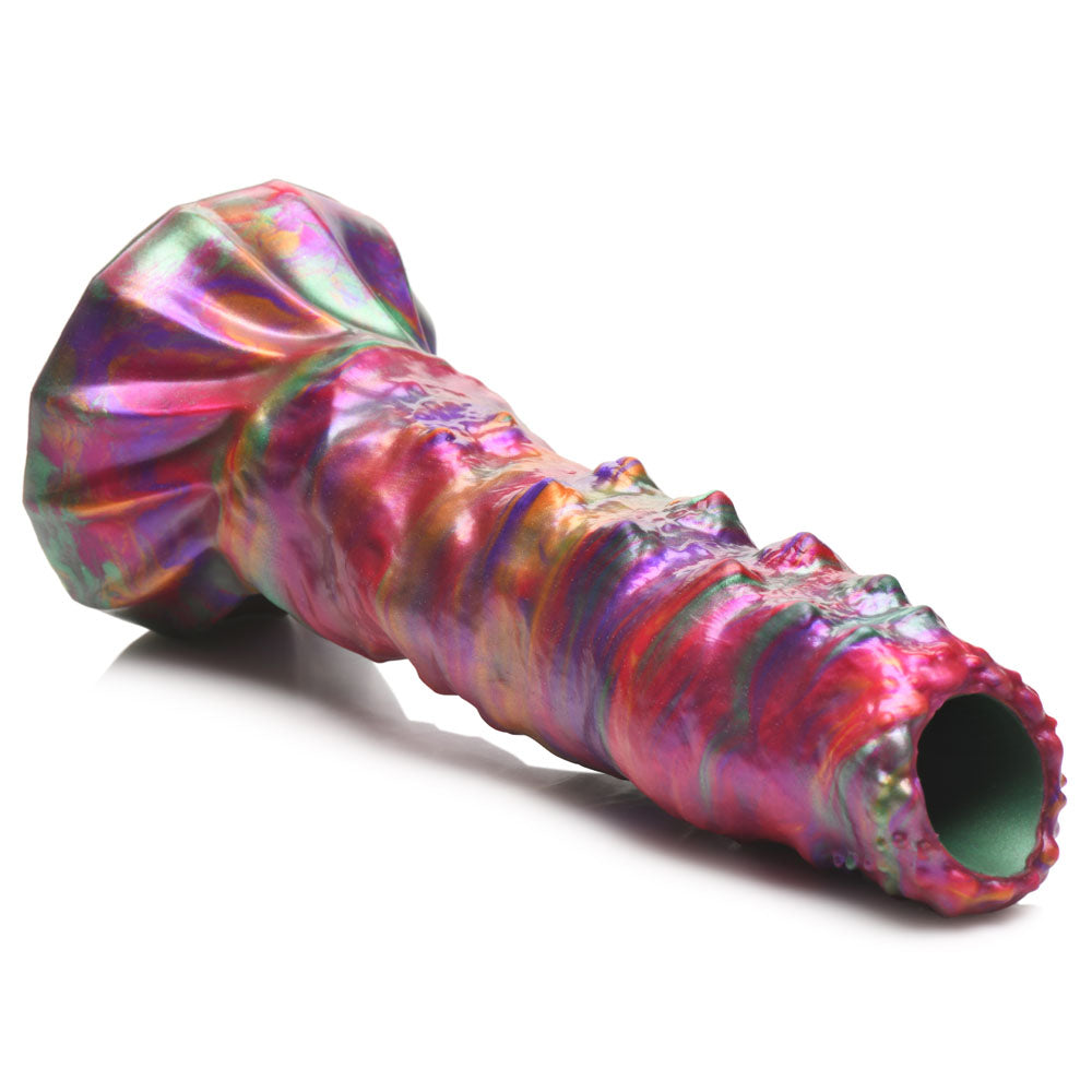 Creature Cocks Larva Silicone Dildo - Coloured 22.9 cm Fantasy Dildo with Eggs XR Brands