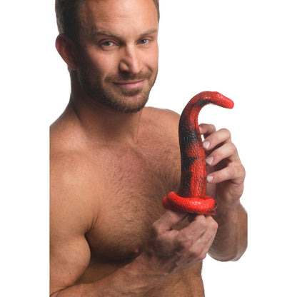 Creature Cocks King Cobra Silicone Dildo - Red 21.4 cm Fantasy Dildo Xr Brands