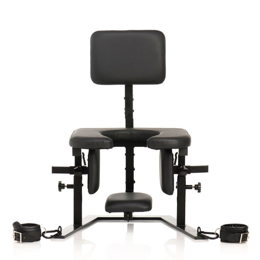 Master Series Pleasure Throne - Oral Sex Chair Black - Club X