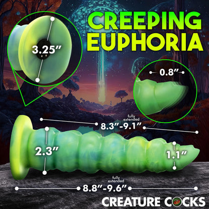 Creature Cocks Squirmer - Green 22.3 cm USB Rechargeable Thrusting Fantasy Dildo XR Brands
