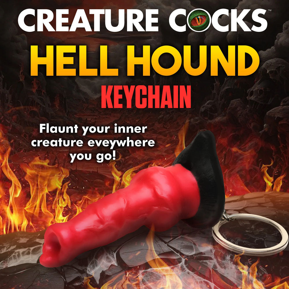 Creature Cocks Hell-Hound Keychain - Novelty Fantasy Dildo Keyring XR Brands