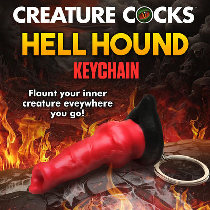 Creature Cocks Hell-Hound Keychain - Novelty Fantasy Dildo Keyring XR Brands
