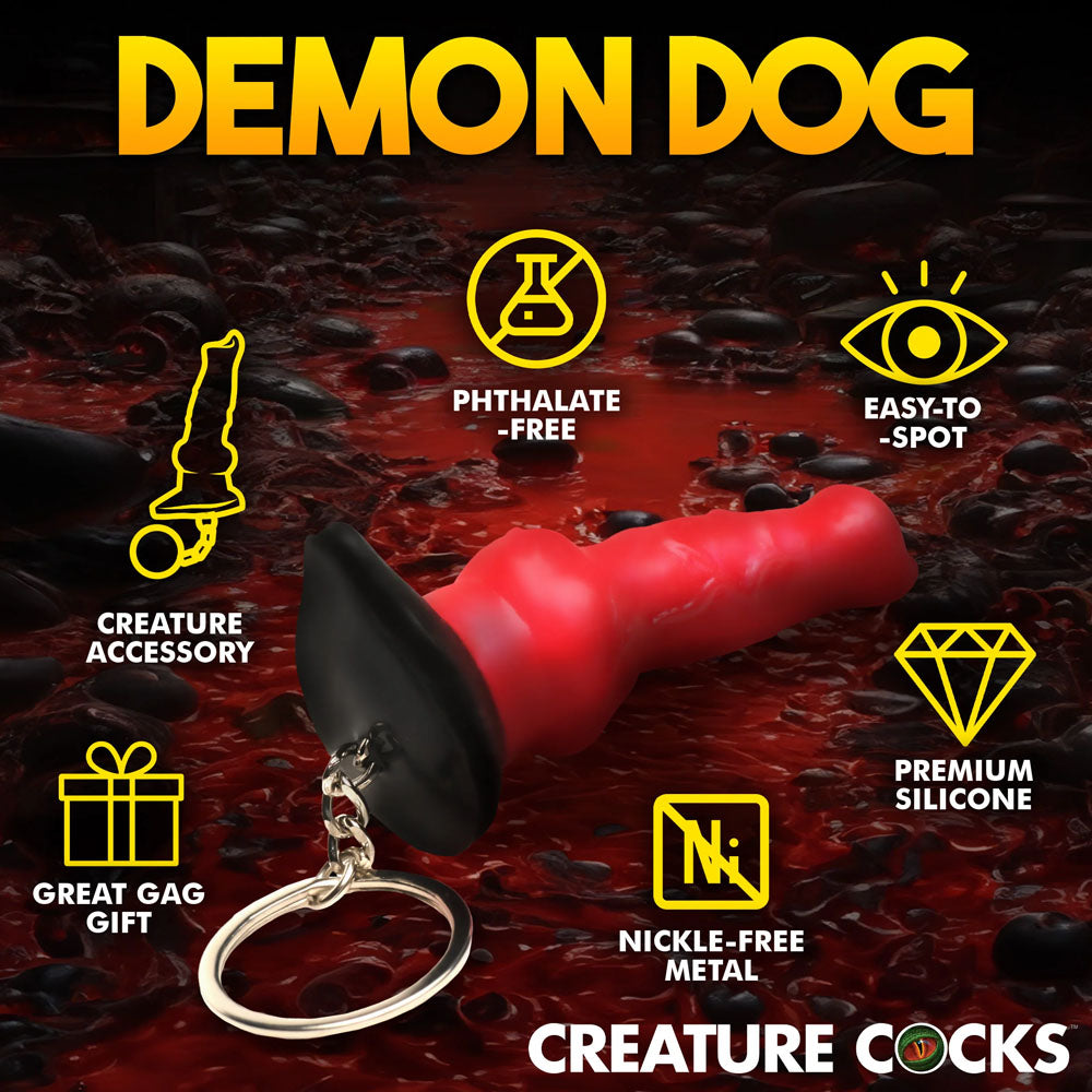 Creature Cocks Hell-Hound Keychain - Novelty Fantasy Dildo Keyring XR Brands