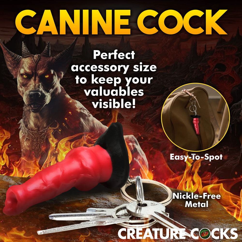 Creature Cocks Hell-Hound Keychain - Novelty Fantasy Dildo Keyring XR Brands