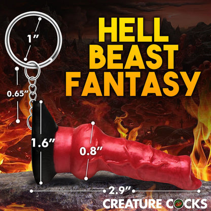 Creature Cocks Hell-Hound Keychain - Novelty Fantasy Dildo Keyring XR Brands