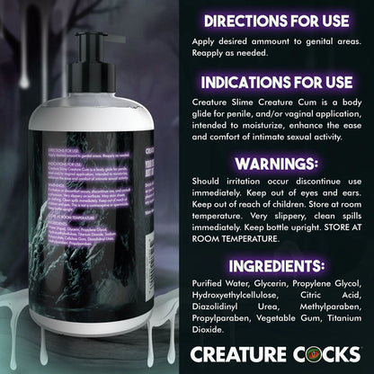 Creature Slime by Creature Cocks - Creature Cum - Cum Lubricant - 473 ml Pump Bottle XR Brands