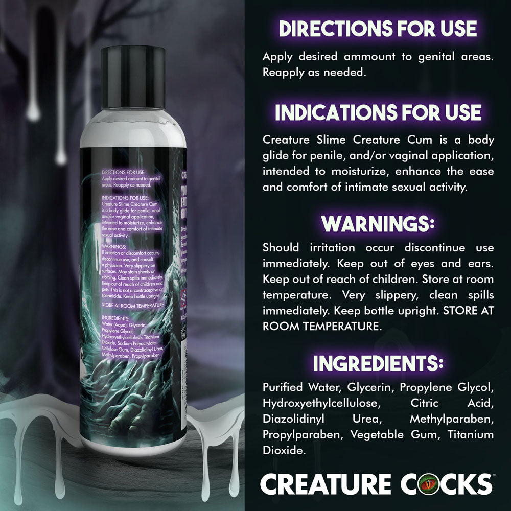 Creature Slime by Creature Cocks - Creature Cum - Cum Lubricant - 236 ml Pump Bottle XR Brands