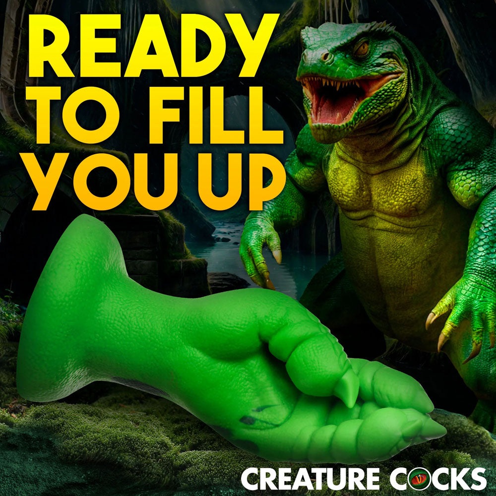 Creature Cocks Raptor Claw Fisting Silicone Dildo - Green 21.8 cm Claw Fantasy Dildo XR Brands