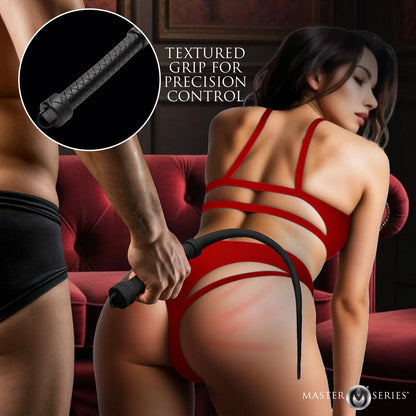 Master Series Viper Tail - Black - Black Silicone Whip XR Brands