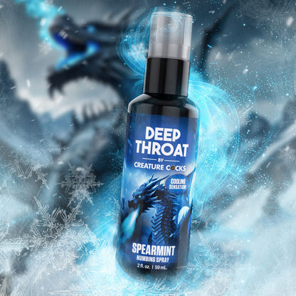 Creature Cocks Deep Throat Spray - Spearmint - Spearmint Flavoured Numbing Spray - 59 ml Spray XR Brands