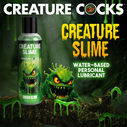Creature Slime by Creature Cocks - Green Slime - Green Water Based Lubricant - 118 ml Bottle XR Brands
