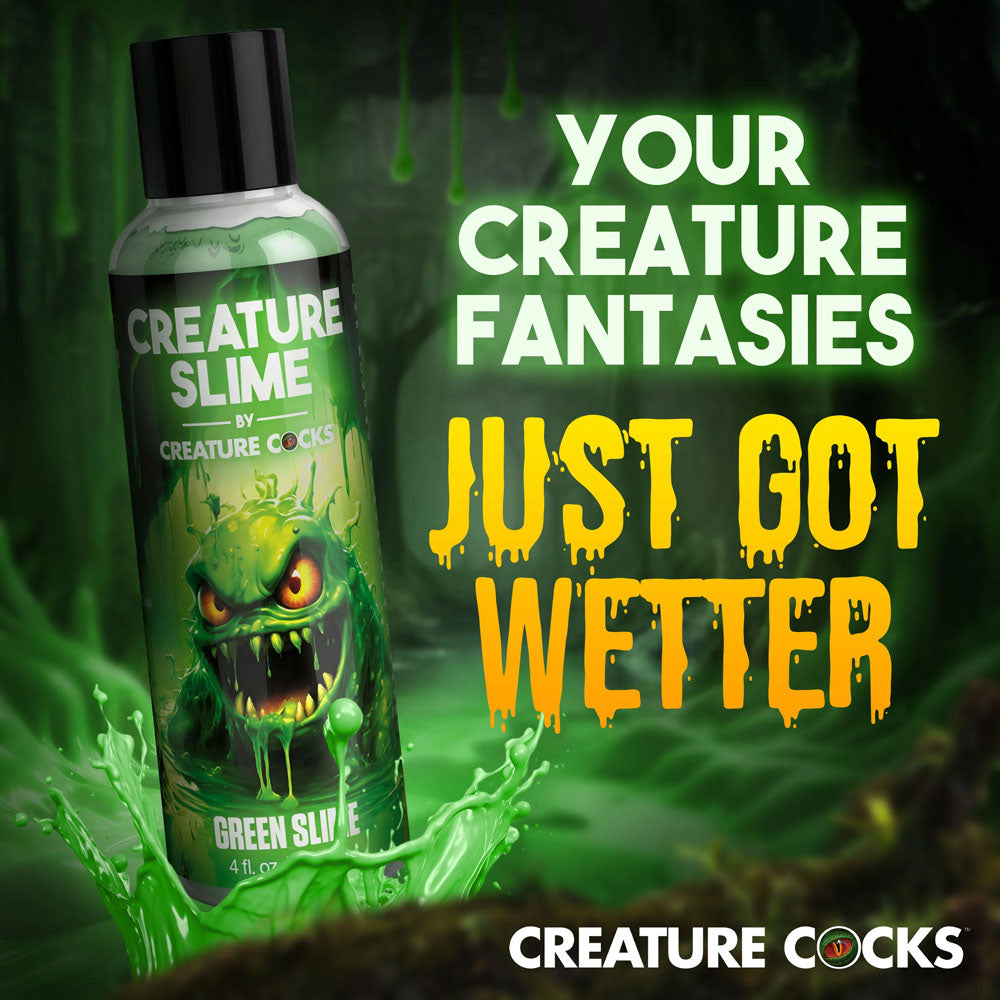 Creature Slime by Creature Cocks - Green Slime - Green Water Based Lubricant - 118 ml Bottle XR Brands