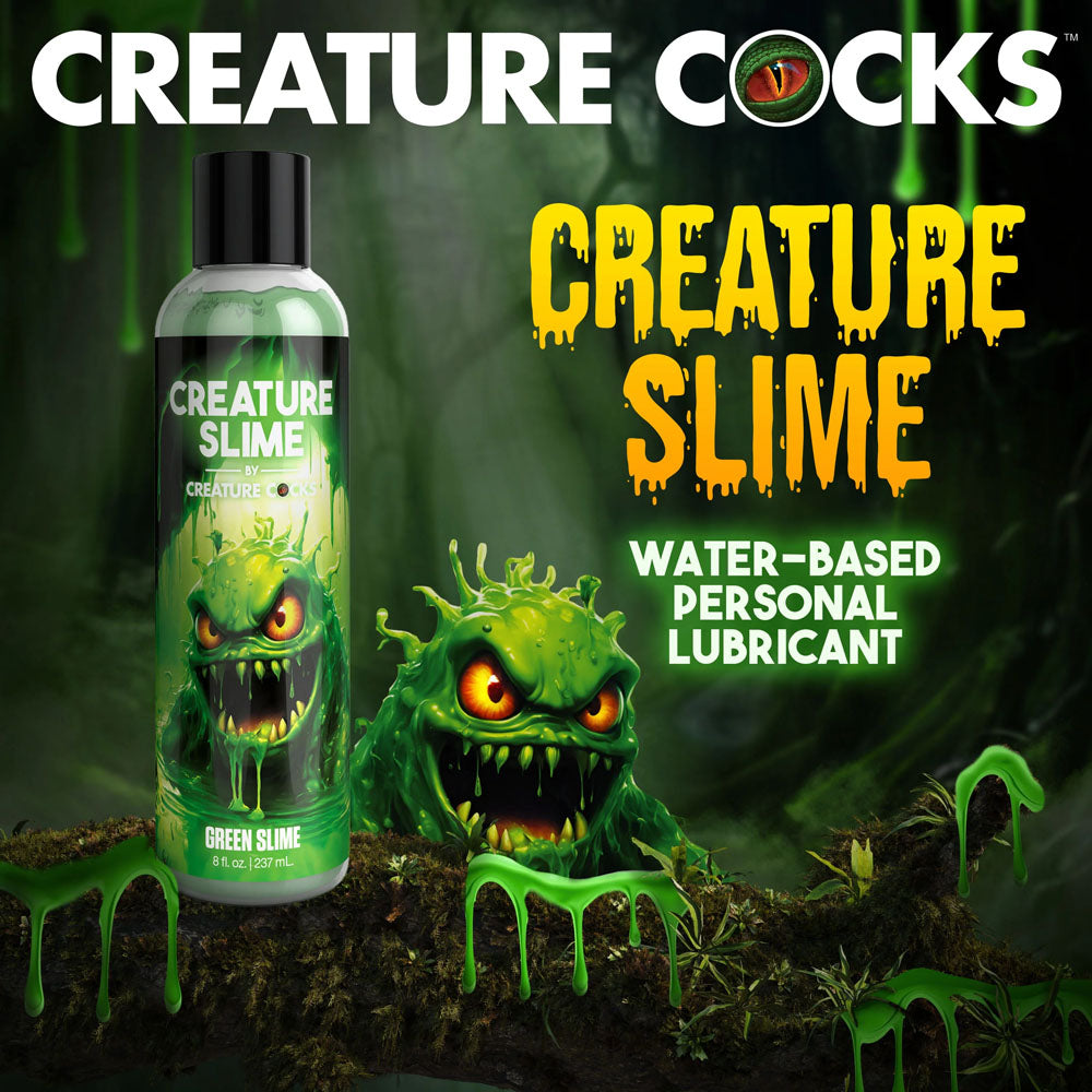 Creature Slime by Creature Cocks - Green Slime - Green Water Based Lubricant - 237 ml Bottle XR Brands