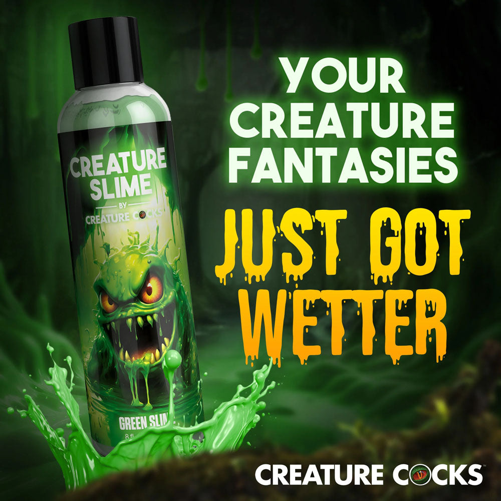 Creature Slime by Creature Cocks - Green Slime - Green Water Based Lubricant - 237 ml Bottle XR Brands