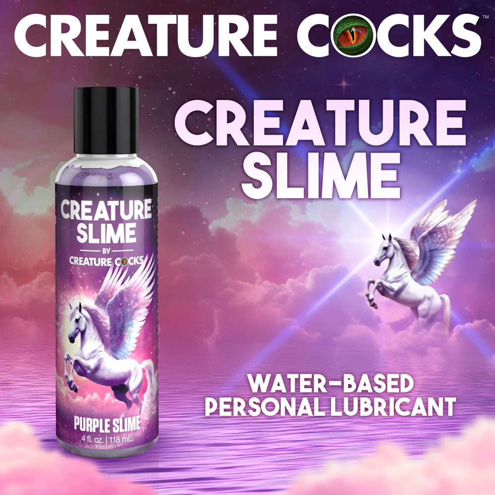 Creature Slime by Creature Cocks - Purple Slime - Purple Water Based Lubricant - 118 ml Bottle XR Brands