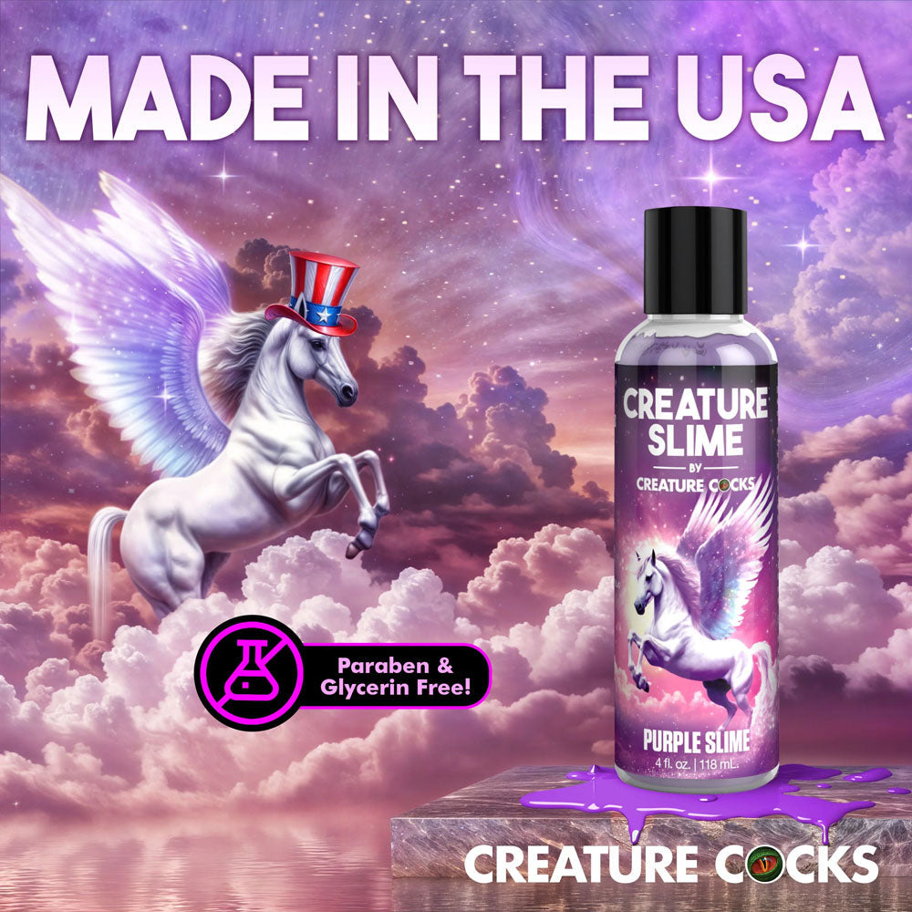 Creature Slime by Creature Cocks - Purple Slime - Purple Water Based Lubricant - 118 ml Bottle XR Brands
