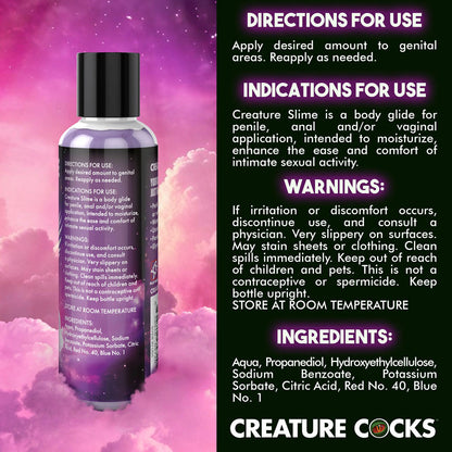 Creature Slime by Creature Cocks - Purple Slime - Purple Water Based Lubricant - 118 ml Bottle XR Brands