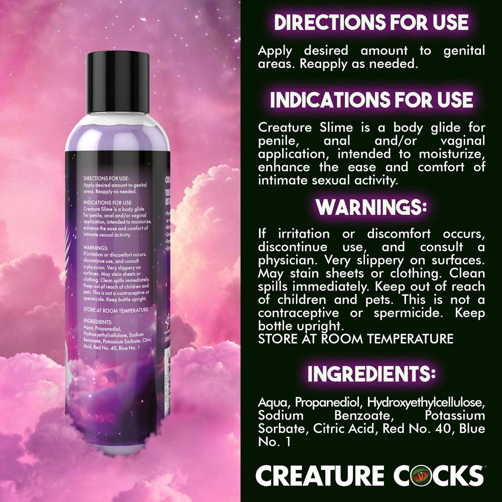Creature Slime by Creature Cocks - Purple Slime - Purple Water Based Lubricant - 237 ml Bottle XR Brands