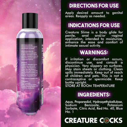 Creature Slime by Creature Cocks - Purple Slime - Purple Water Based Lubricant - 237 ml Bottle XR Brands