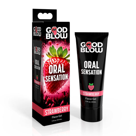 Good Blow Oral Sensation Gel - Strawberry - Strawberry Flavoured Oral Sex Gel - 44 ml Tube Default Title - Club X