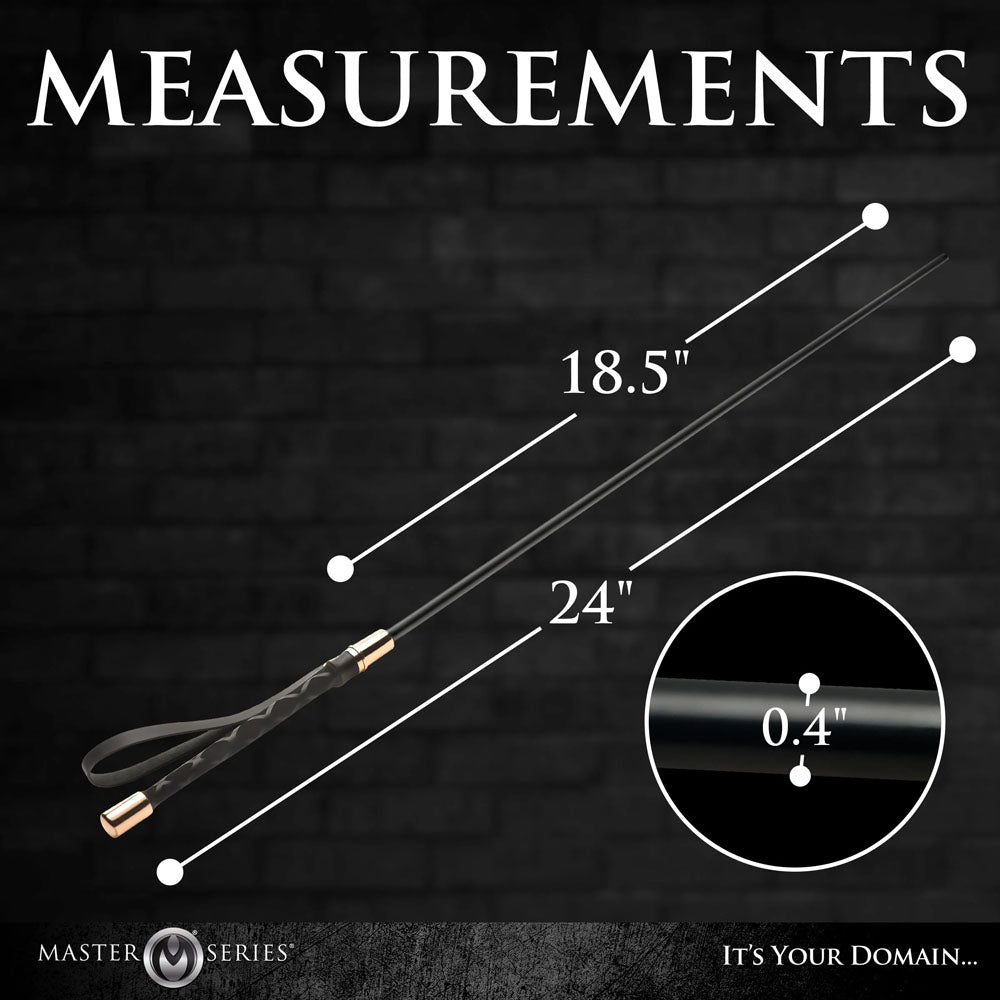 Master Series Sinful Impact Cane - Black Plastic Cane Whip XR Brands