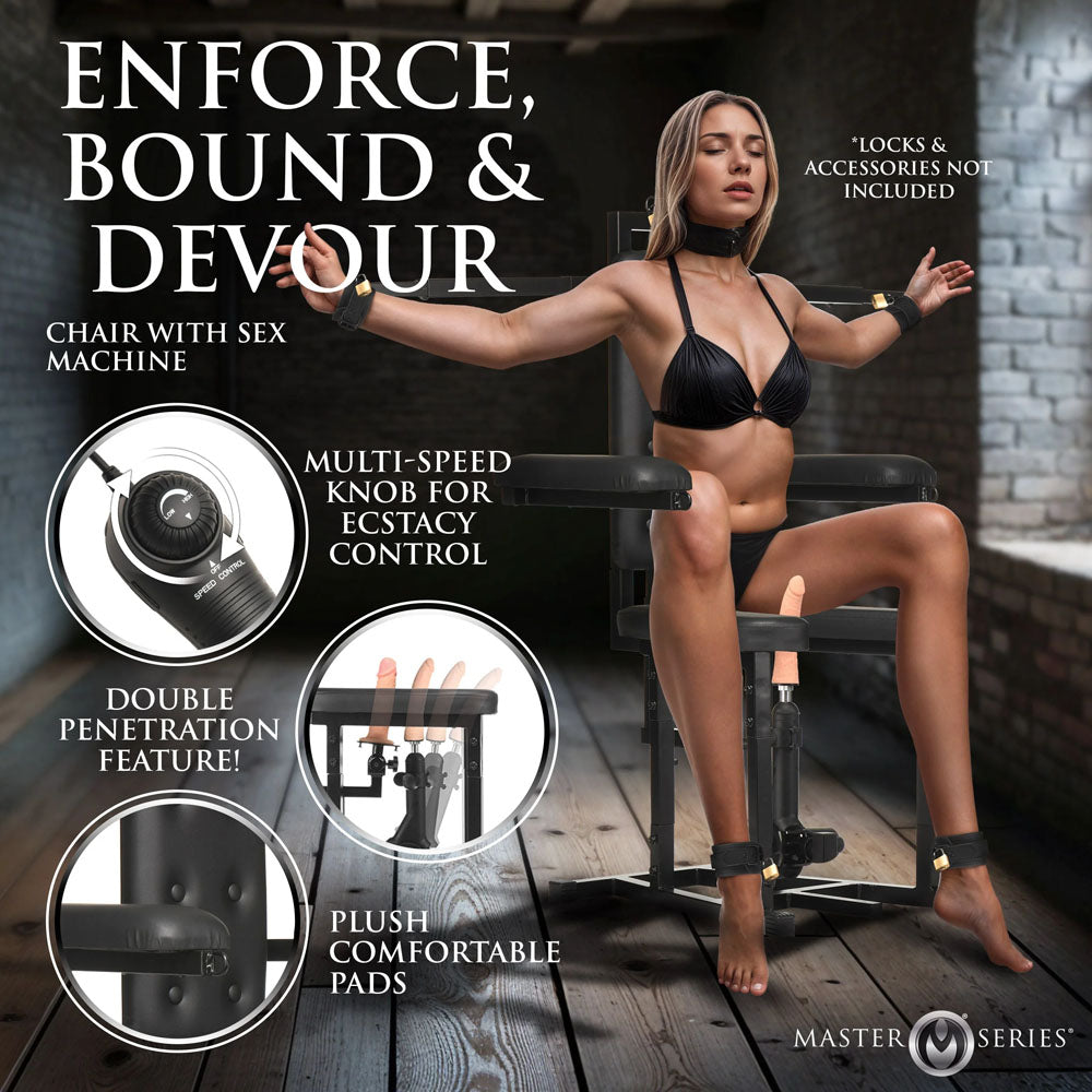 Master Series Enforcer Chair with Sex Machine - Club X