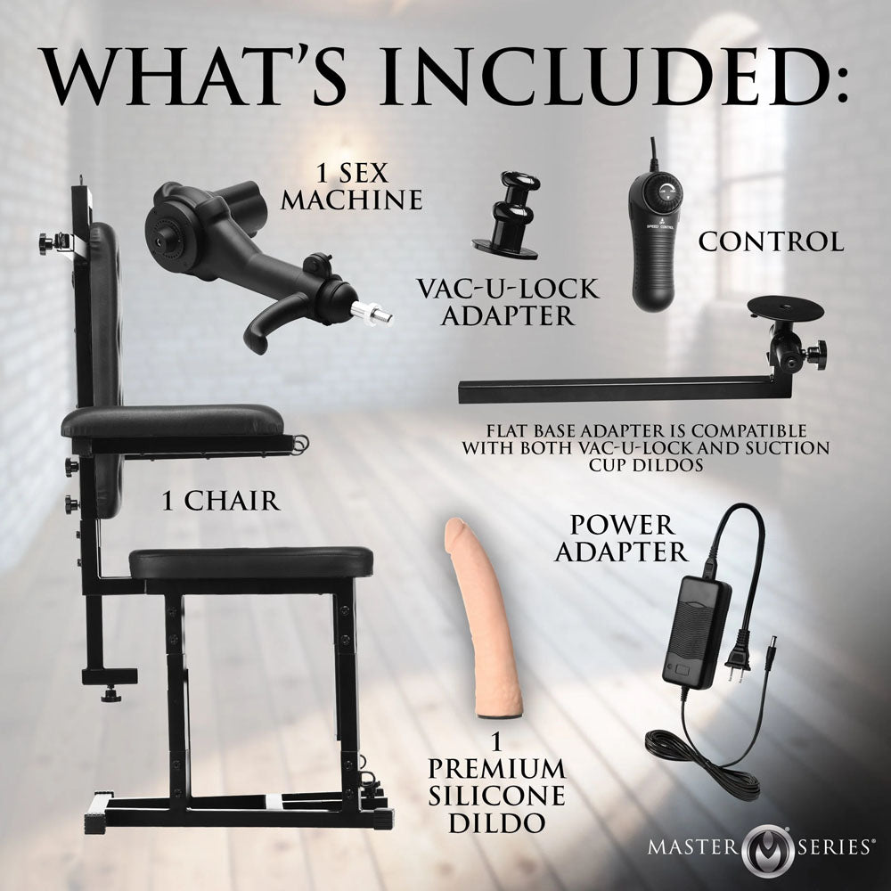 Master Series Enforcer Chair with Sex Machine - Club X