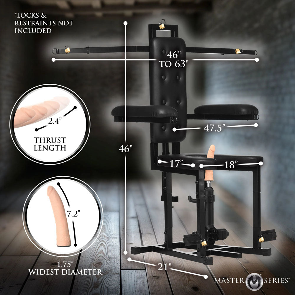 Master Series Enforcer Chair with Sex Machine - Club X