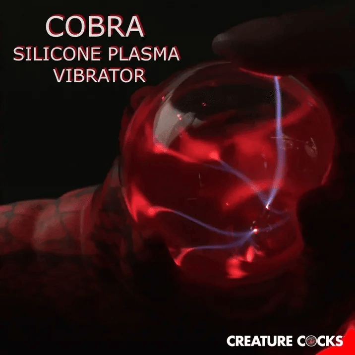 Creature Cocks Cobra - Red 18.5 cm USB Rechargeable Fantasy Vibrator with Plasma Ball XR Brands