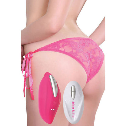 Adam & Eve Eve's Rechargeable Vibrating Panty With Remote - Pink Vibrating Panty with Remote Control Adam & Eve