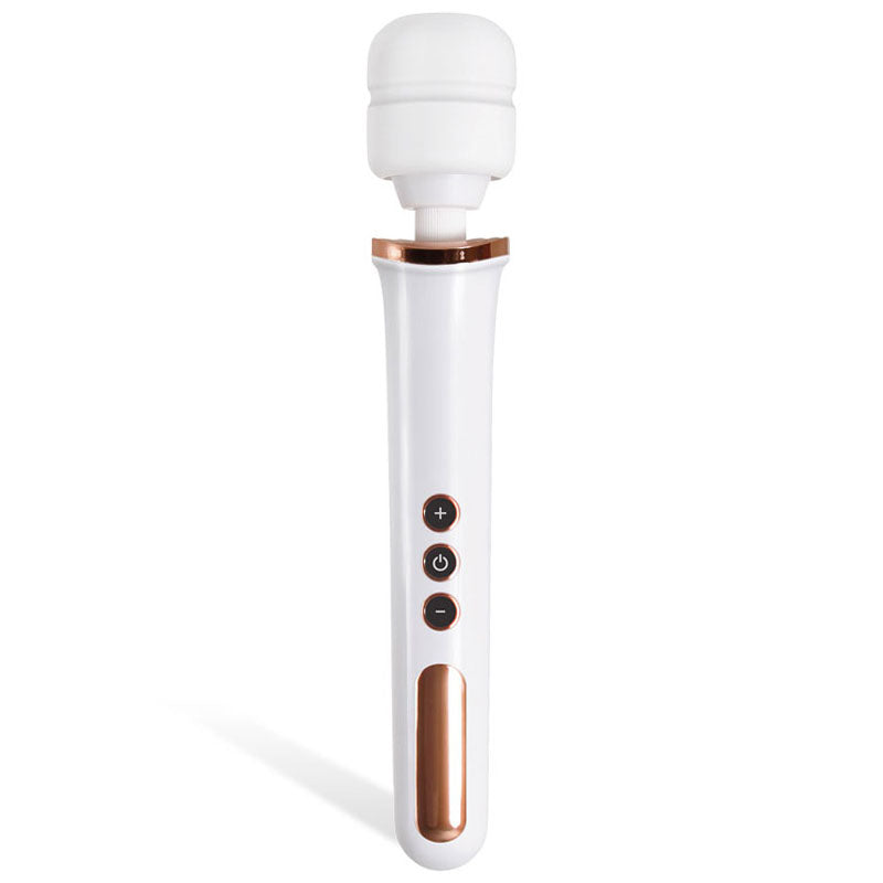 Adam & Eve Rechargeable Magic Massager - Rose Gold/White 33 cm USB Rechargeable Massager Wand Adam & Eve