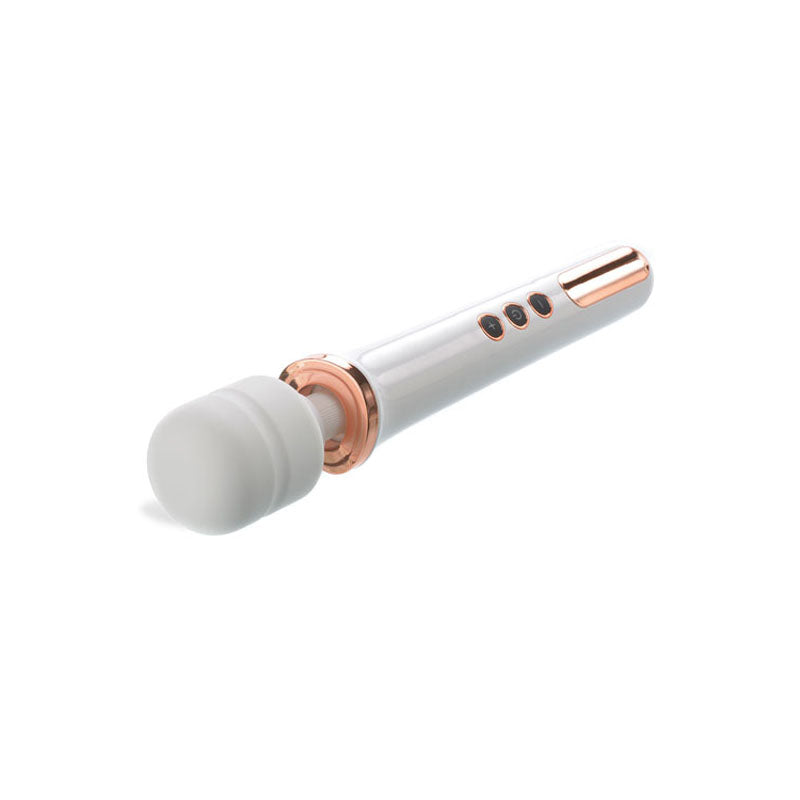 Adam & Eve Rechargeable Magic Massager - Rose Gold/White 33 cm USB Rechargeable Massager Wand Adam & Eve