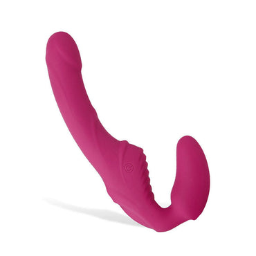 Adam & Eve Eve's Vibrating Strapless Strap-On - Pink 22 cm (8.75'') USB Rechargeable Strapless Strap-On Adam & Eve