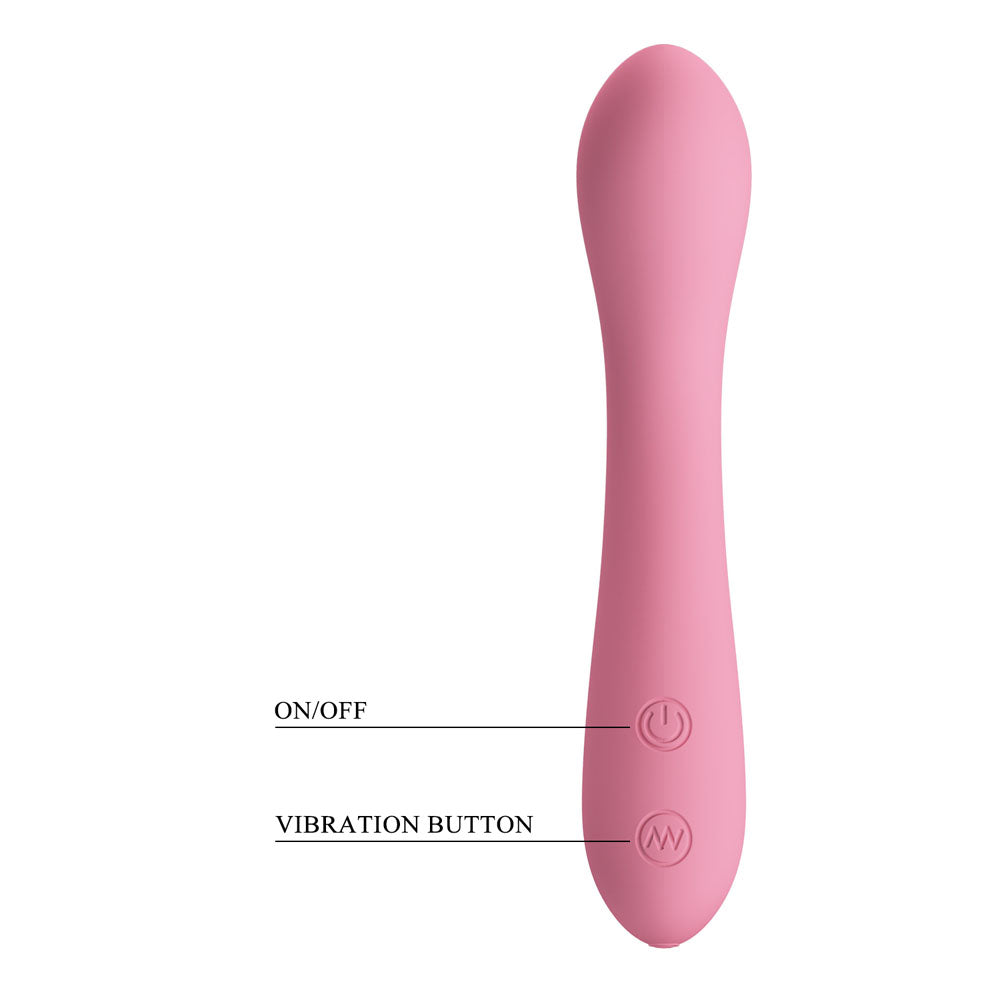Party Up JOHN Flexible Vibe - Pink - Pink 16 cm USB Rechargeable Vibrator Party Up