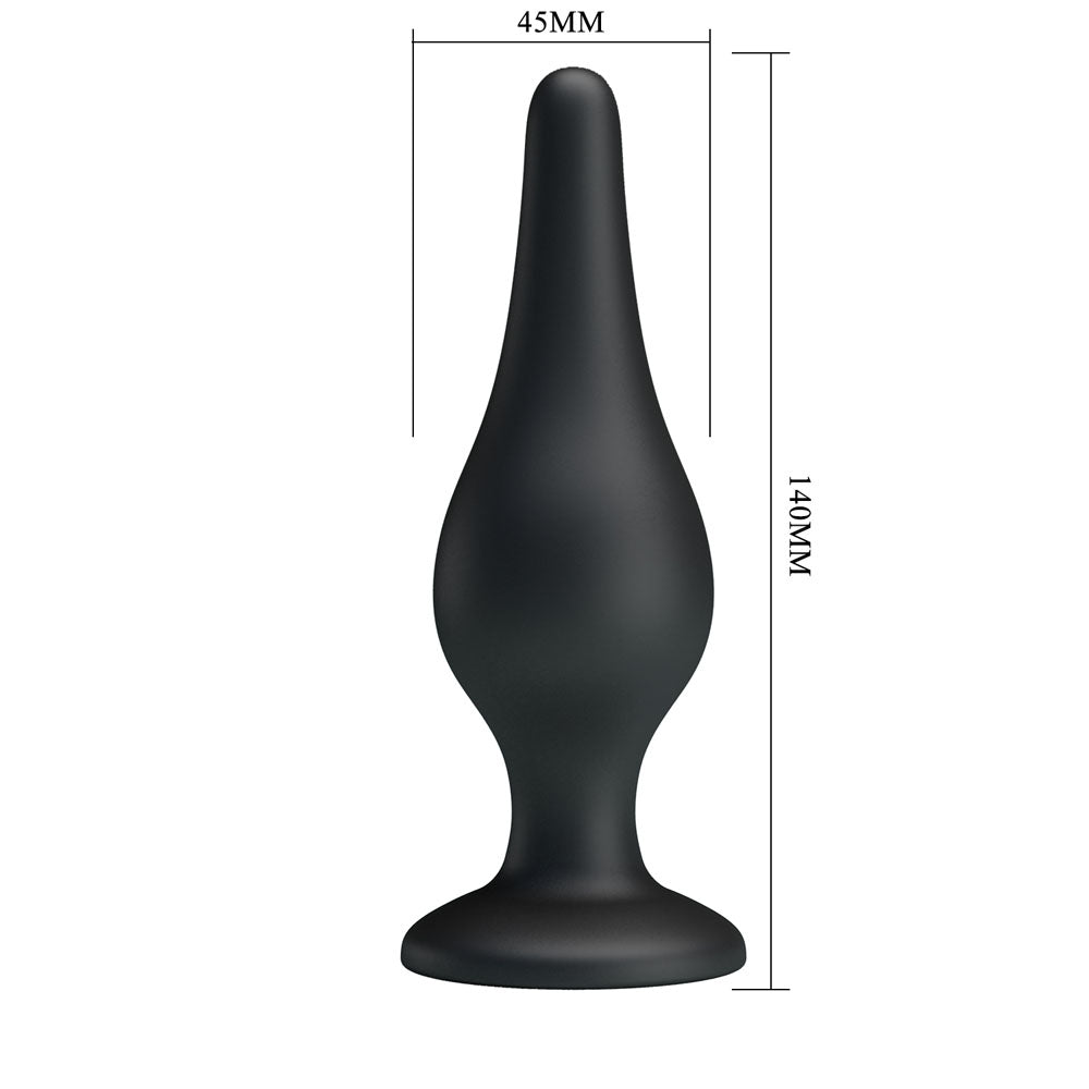Party Up JEFFREY Butt Plug - Black 14 cm Butt Plug Party Up