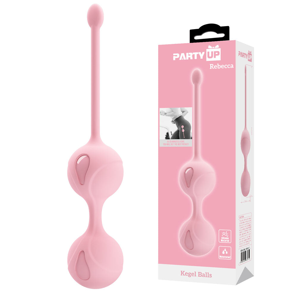 Party Up REBECCA Kegel Balls - Pink - Pink Kegel Balls Pink - Club X