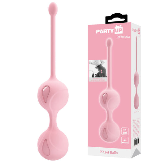 Party Up REBECCA Kegel Balls - Pink - Pink Kegel Balls Pink - Club X