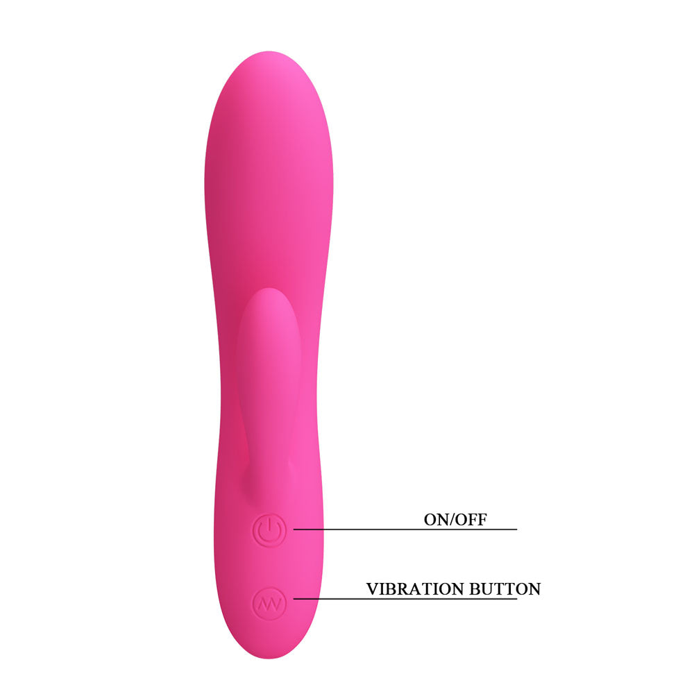Party Up CLARE Flexible Vibe - Pink - Pink 16.9 cm USB Rechargeable Rabbit Vibrator Party Up