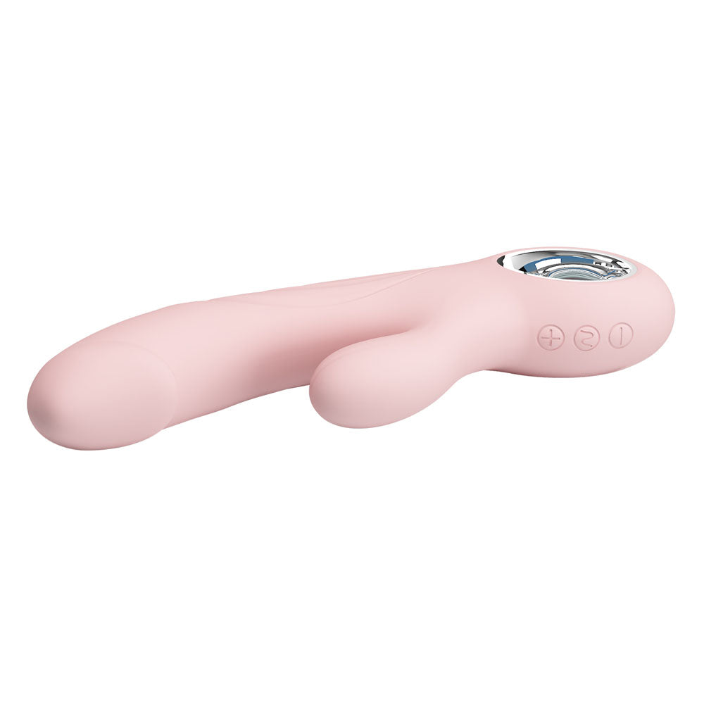 Party Up DAVE Rabbit Vibe - Pink - Pink 19 cm USB Rechargeable Rabbit Vibrator Party Up
